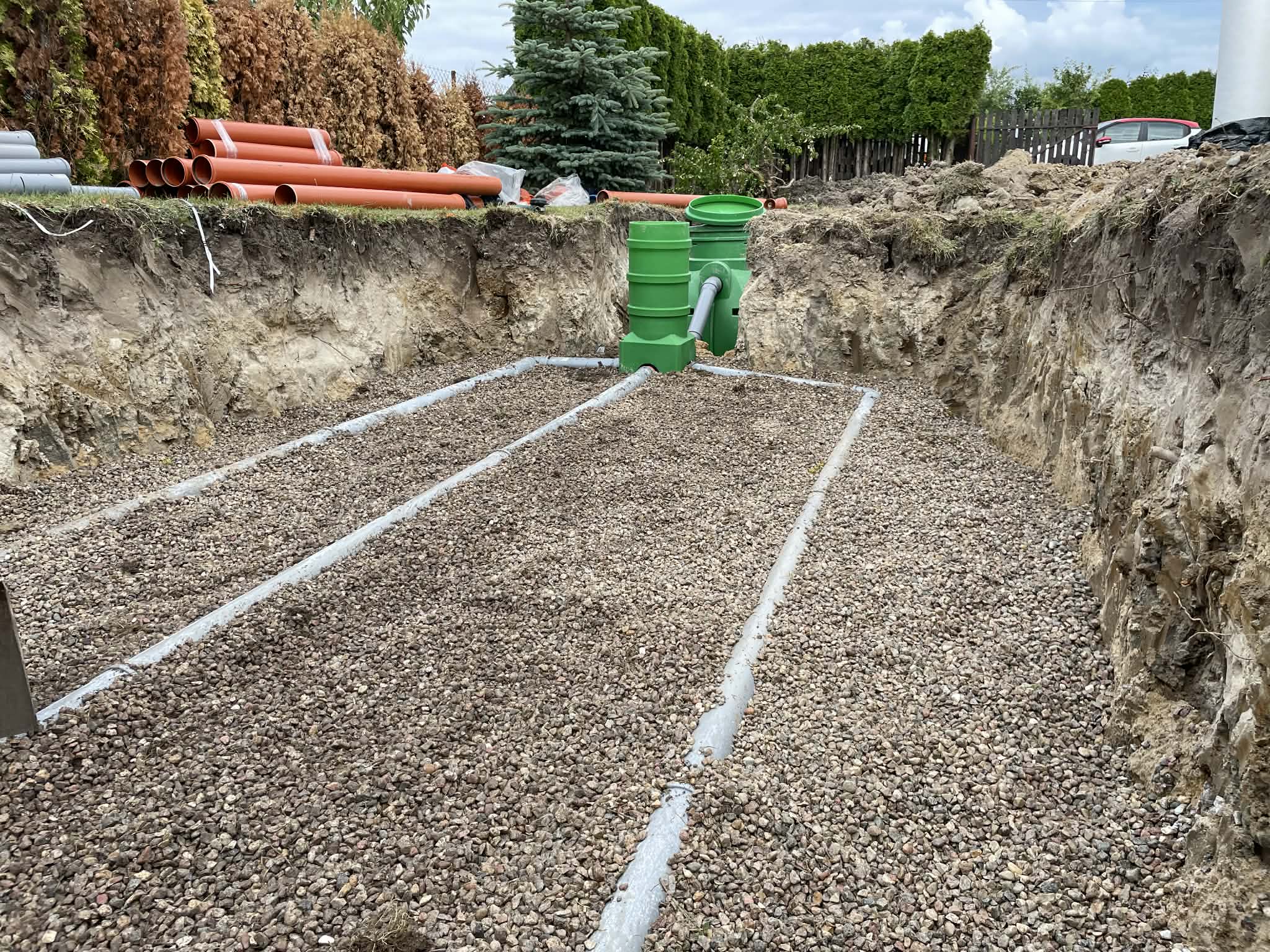 Realizacja 9 robót ziemnych, przyłączy i usług geodezyjnych KAM-KOP & GEOPRO